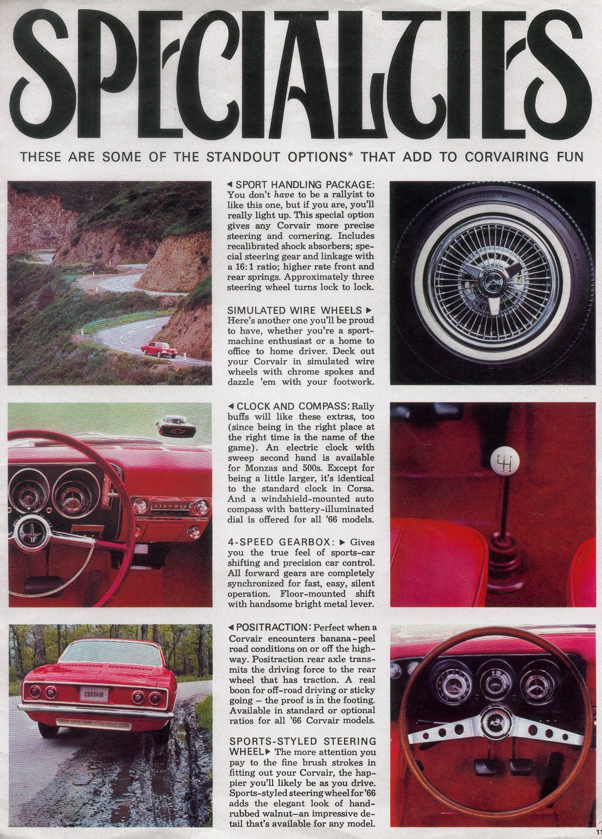 1966 Chevrolet Corvair Brochure Page 1